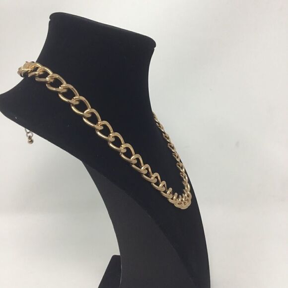 Gold Plated Chain Link Necklace (G2) - Picture 3 of 6